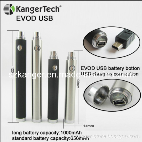 Electronic Cigarette, Bottom Designed Charging Battery (Evod USB)